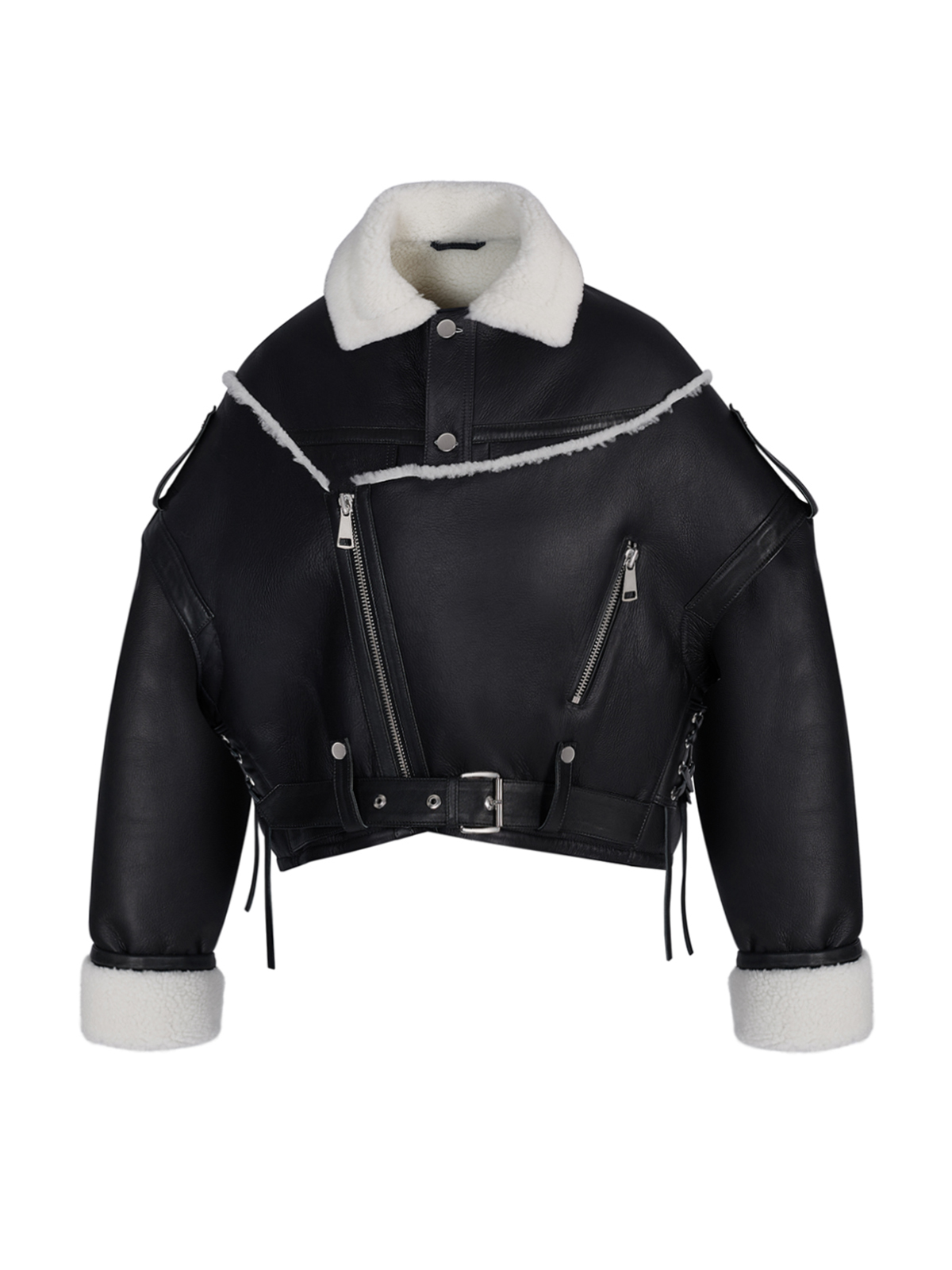 VINTAGE OVERSIZED JACKET IN SHEARLING