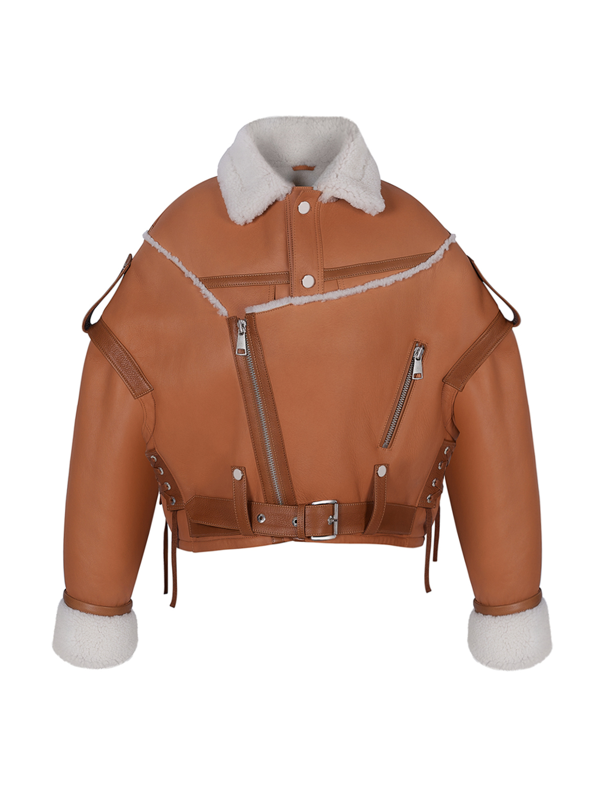 VINTAGE OVERSIZED JACKET IN SHEARLING