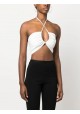 RUCHED HALTER-NECK TOP