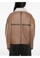 SHEARLING DETAIL LEATHER JACKET