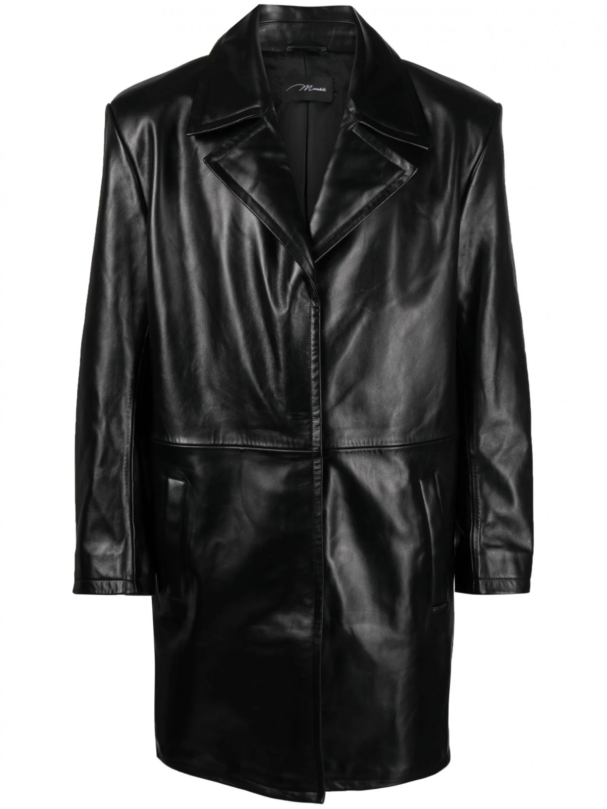SINGLE-BREASTED LEATHER COAT