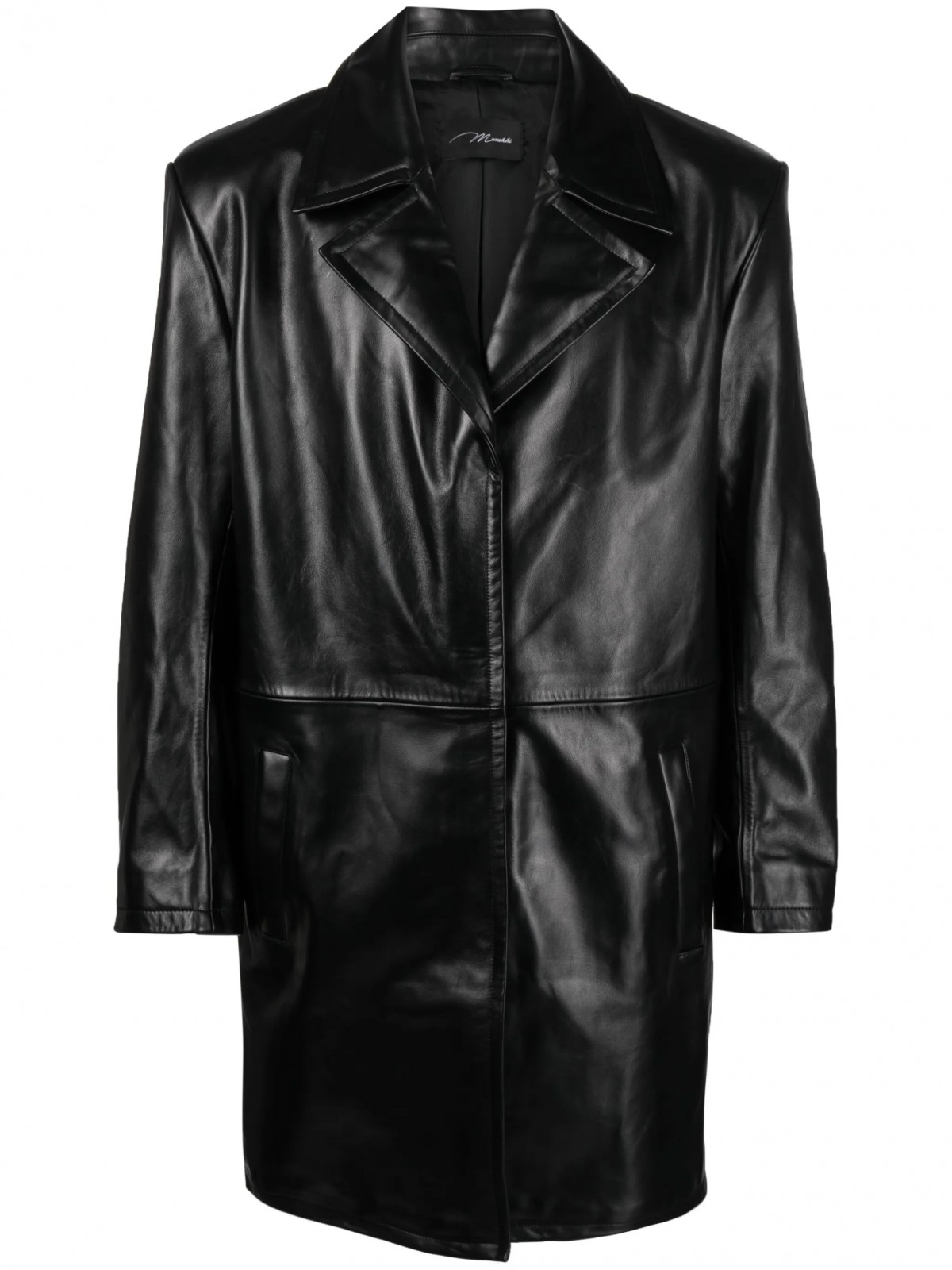 SINGLE-BREASTED LEATHER COAT