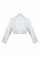CROPPED OVERSIZED BOMBER