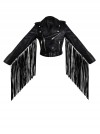 FRINGE CROPPED MOTO FRINGE CROPPED MOTO
