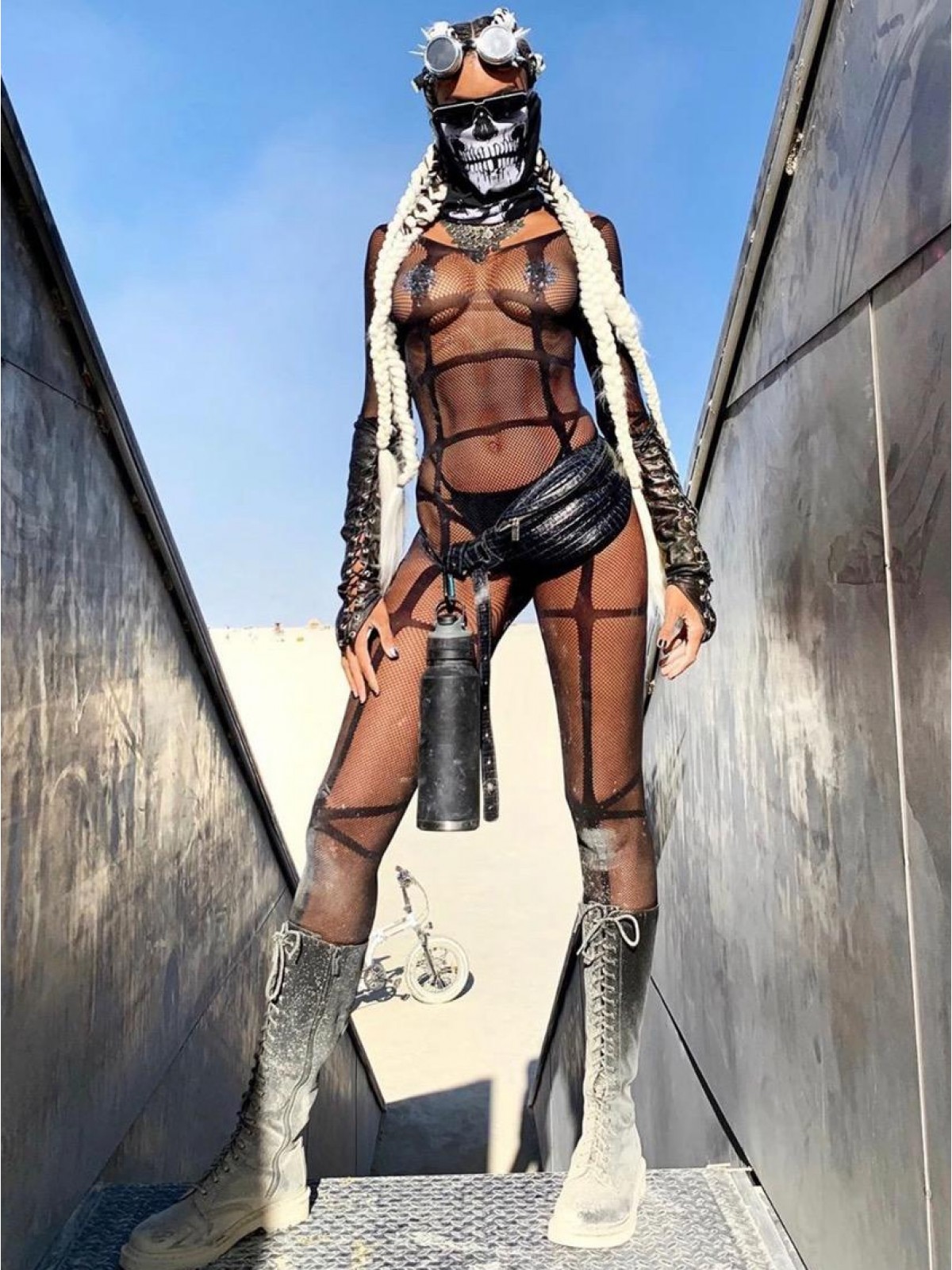 FINGERLESS LONG GLOVES